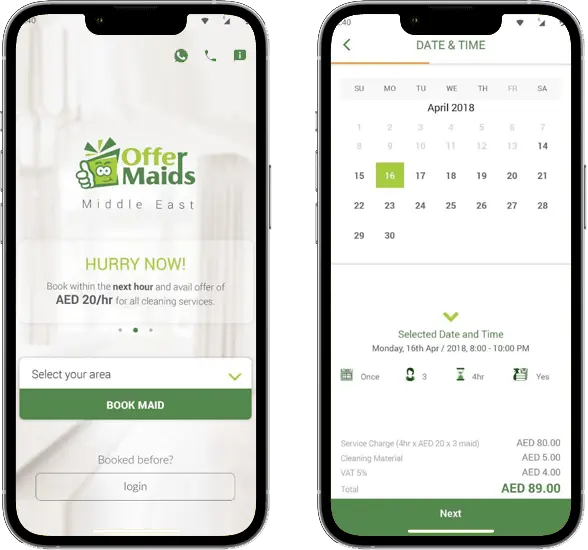 offer maids app development